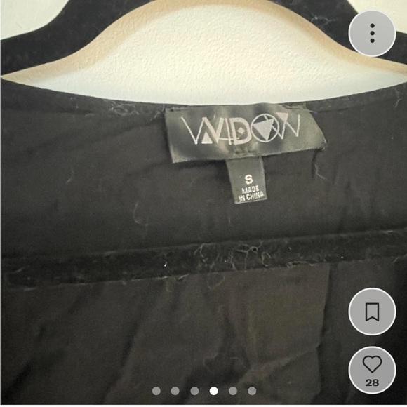 House of widow black wrap dress - Picture 4 of 7